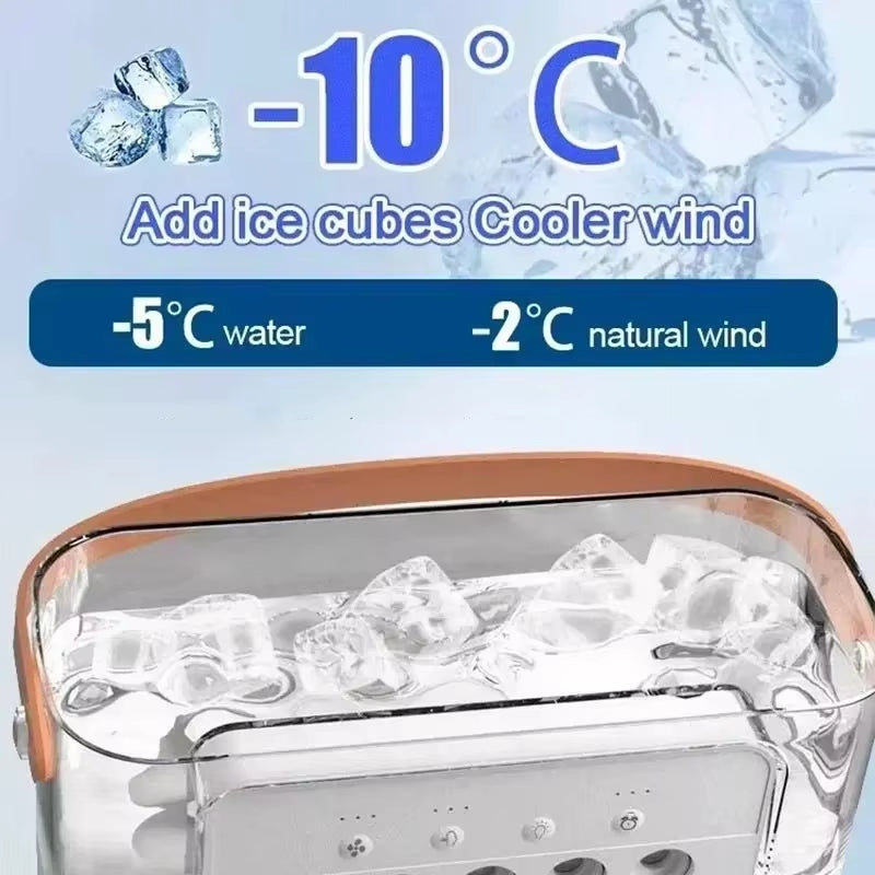 Mini Climatiseur d’Air 3-en-1 💨 Ventilateur + Humidificateur + Lumière LED