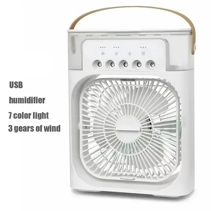 Mini Climatiseur d’Air 3-en-1 💨 Ventilateur + Humidificateur + Lumière LED